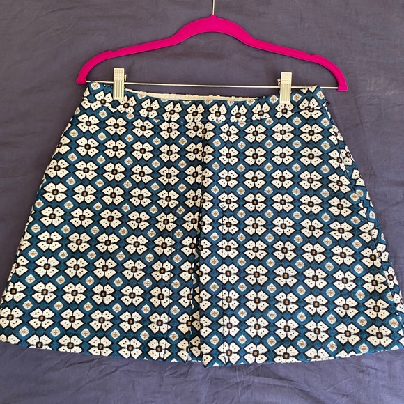 Zara mini skirt blue with white pattern (L) - Picture 10 of 10